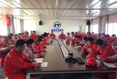 俊源石油組織開(kāi)展全廠(chǎng)停電、停水、停氣(汽)事故桌面推演